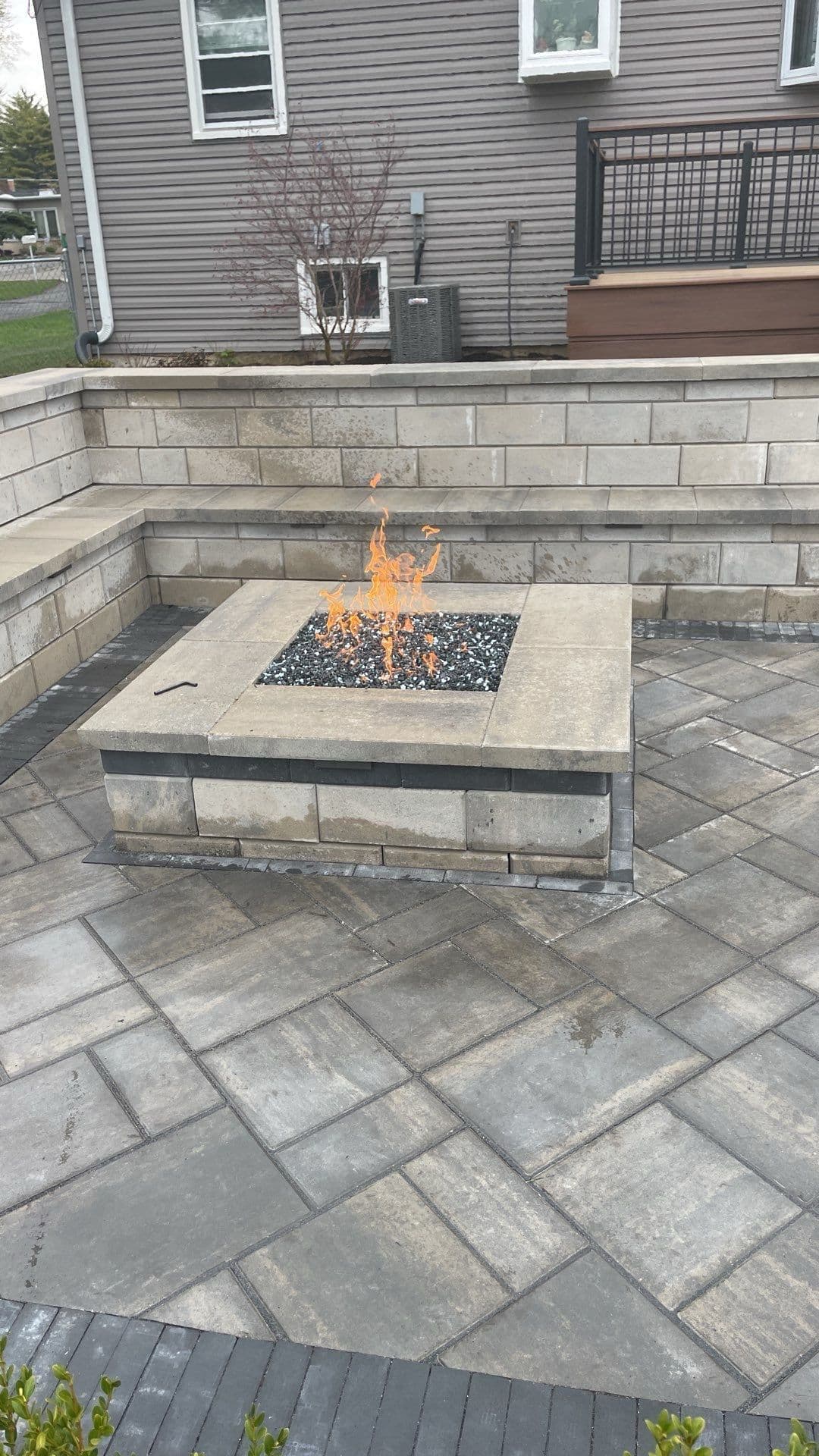 Fire Pit with Paver Patio
